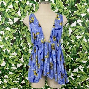 UO V-Neck Printed Swing Tank 229